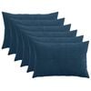 vidaXL Cushion Cover 6 pcs ALMELO Navy Blue 40 x 60 cm Corduroy