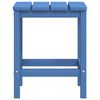 vidaXL Garden Adirondack Chair with Footstool & Table HDPE Aqua Blue