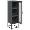 vidaXL Highboard Anthracite 36x39x123 cm Cold-rolled Steel
