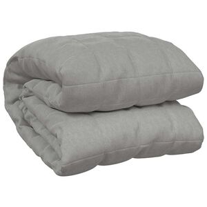 vidaXL Weighted Blanket Grey 150x200 cm 11 kg Fabric