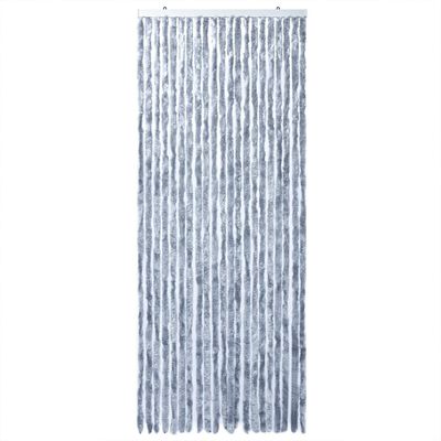 vidaXL Fly Curtain Silver 100x200 cm Chenille