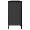 vidaXL Shoe Cabinet Black 80x38x78 cm Engineered Wood