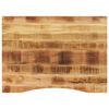 vidaXL Desk Top with Curve 110x80x2,5 cm Solid Wood Rough Mango
