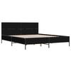 vidaXL Bed Frame without Mattress Black 120x190 cm Small Double