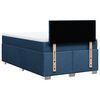 vidaXL Box Spring Bed with Mattress Blue 120x200 cm Fabric