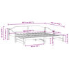 vidaXL Daybed with Trundle without Mattress 80x200 cm Solid Wood