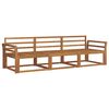 vidaXL Outdoor Sofa Set 3 pcs Natural Solid Acacia Wood