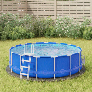vidaXL Pool Ground Sheet &Oslash; 244 cm Non-woven Fabric light grey