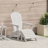 vidaXL Adirondack Chair White 74 x 82 x 92cm HDPE