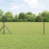 vidaXL Euro Fence Grey 0.4 x 25 m PVC-coated iron