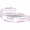vidaXL Bed Frame Brown 120 x 190 cm Solid Pine Wood