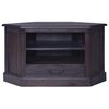vidaXL Corner TV Cabinet Light Black 80x40x49 cm Solid Wood Mahogany