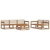 vidaXL Outdoor Sofa Set 6 pcs Natural Solid Acacia Wood