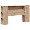 vidaXL Bookcase Bed without Mattress 120x190 cm Small Double Solid Wood Pine