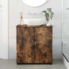 vidaXL Bathroom Cabinet with Storage Smoked Oak 61 x 35 x 64 cm