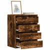 vidaXL Corner Chest of Drawers Smoked Oak 60x41x76 cm Engineered Wood