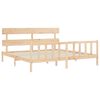 vidaXL Bed Frame without Mattress Super King Size Solid Wood Pine