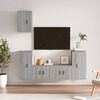 vidaXL 5 Piece TV Cabinet Set Grey Sonoma Engineered Wood