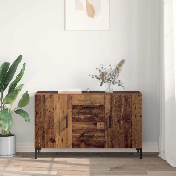 vidaXL Sideboard with Drawer Old Wood 100 x 36 x 60 cm Engineered Wood