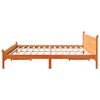 vidaXL Bed Frame without Mattress Wax Brown 180x200 cm Super King Solid Wood Pine