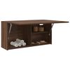 vidaXL Bathroom Wall Cabinet Brown Oak 80x25x40 cm Engineered Wood