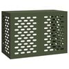 vidaXL Air Conditioner Cover Olive Green 100 x 50 x 70 cm Steel