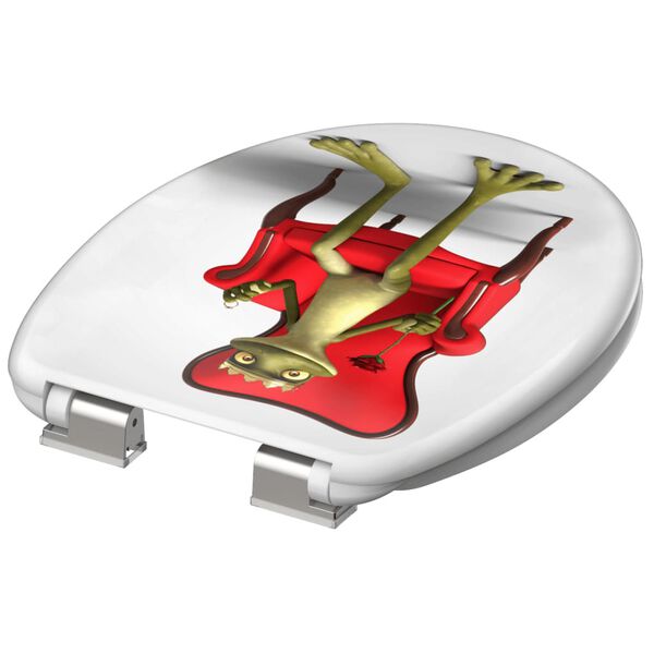 SCH&Uuml;TTE Toilet Seat with Soft-Close FROG KING