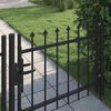 vidaXL Door Fence Gate with Spear Top 100x75 cm