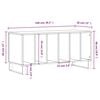vidaXL Record Cabinet Black 100x38x48 cm Engineered Wood