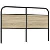 vidaXL Headboard Sonoma Oak 150 cm Steel and Engineered Wood