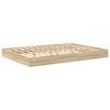 vidaXL Bookcase Bed Sonoma oak 140 x 200 cm Engineered wood