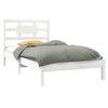 vidaXL Bed Frame without Mattress White 90x200 cm Solid Wood