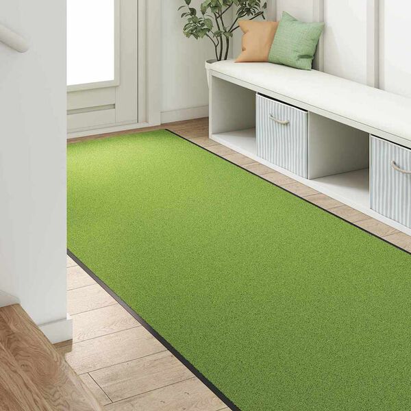 vidaXL Doormat Other Green and Black 120 x 400 cm Polyamide and PVC