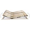 vidaXL Slatted Bed Base without Mattress with 28 Slats 7 Zones 120x200 cm