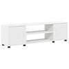 vidaXL TV Cabinet Set Wall-mounted 4 pcs White Engineered wood