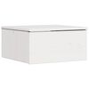 vidaXL Bedside Table 2 pcs White 37 x 35 x 18.5 cm Solid pine wood