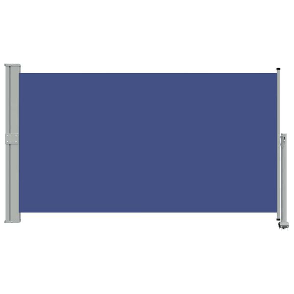 vidaXL Patio Retractable Side Awning 140 x 300 cm Blue