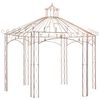 vidaXL Garden Pavilion Antique Brown 4 m Iron