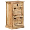 vidaXL 4-Layer Shoe Cabinet with Drawer Solid Rough Mango Wood