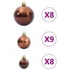vidaXL Christmas Baubles 98 pcs Brown &Oslash;3/4/6 cm