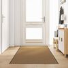 vidaXL Doormat Other Cream and Black 120 x 400 cm Polyamide and PVC