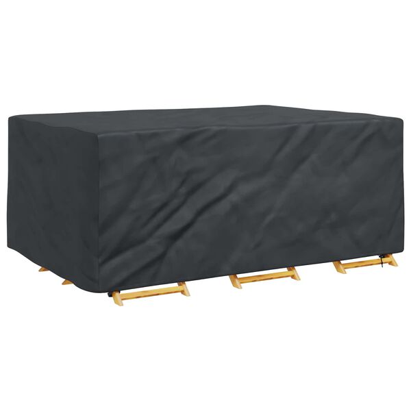 vidaXL Furniture Cover Plain Black 230 x 165 x 80 cm 210D
