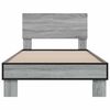 vidaXL Bed Frame without Mattress Grey Sonoma 75x190 cm Small Single