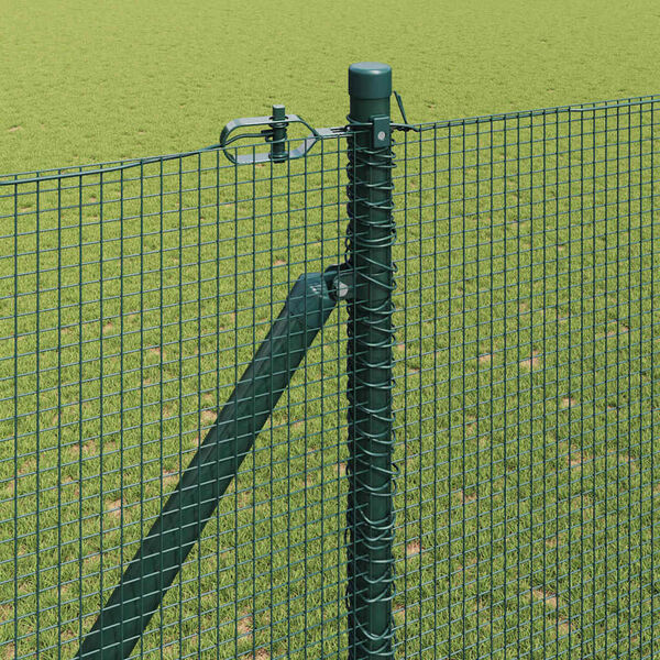 vidaXL Fence Post Green 10 x 1.5 m (12 x 12 mm mesh) Steel