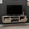 Homemania TV Stand Almira 120x35x50 cm Wood and Black