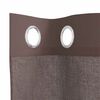 vidaXL Voile Curtains with Grommets 2 pcs Brown 140x175 cm