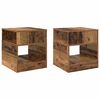 vidaXL End Table 2 pcs Old Wood 40.5 x 40 x 45 cm Engineered Wood