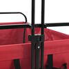 vidaXL Folding Hand Trolley Red 89 x 63 x 96 cm Steel and Oxford Cloth