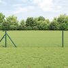 vidaXL Fence Post Green 10 x 0.8 m (40 x 40 mm mesh) Steel and PVC