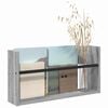 vidaXL Magazine Rack Grey Sonoma 60 x 12 x 30 cm Engineered Wood